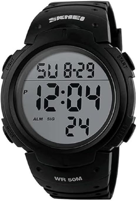 Mens Lumious Military Waterproof Watch Alarm Stopwatch Watch 1068