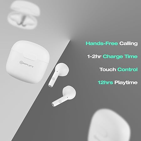 Amplify Note 3.0 Series True Wireless Earphone Pods, White, One size