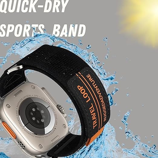 Tisko Strap Upgraded Version of Trail Loop Strap for Apple watch ultra Band Nylon Leather bracelet iWatch series se 7 6 5 3 8 strap