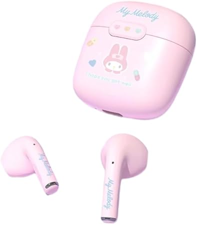 BL22B - Wireless Hi-Fi Earbuds With Cartoon Themed Charging Case - Pink