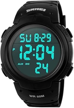Mens Lumious Military Waterproof Watch Alarm Stopwatch Watch 1068
