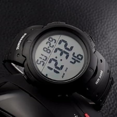 Mens Lumious Military Waterproof Watch Alarm Stopwatch Watch 1068