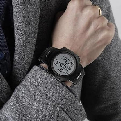 Mens Lumious Military Waterproof Watch Alarm Stopwatch Watch 1068