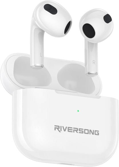 Riversong Airfly L3 Wireless Earbuds, White