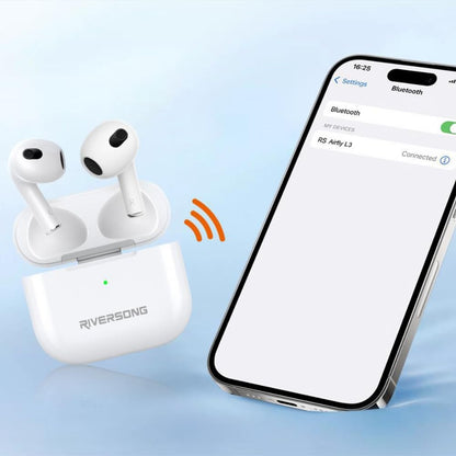 Riversong Airfly L3 Wireless Earbuds, White