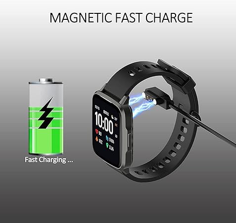 Smart Watch Charger for BezosMax, 3.3-Feet Replacement Magnetic Watch USB Charging Cable Cord for K61/SW06 K63/SW03